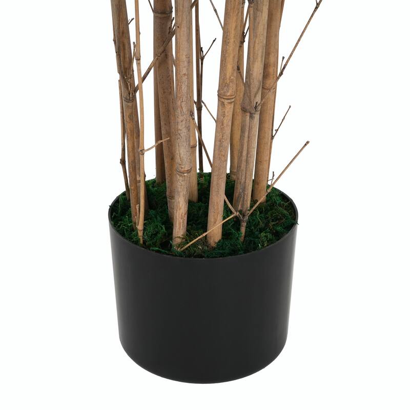 70" Artificial Bamboo Plant with Decorative Pot