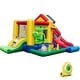 preview thumbnail 1 of 10, Costway Colorful Rainbow Kids Inflatable Bounce Castle with 50 Ocean - See Details Multi-color - See Details - Kids