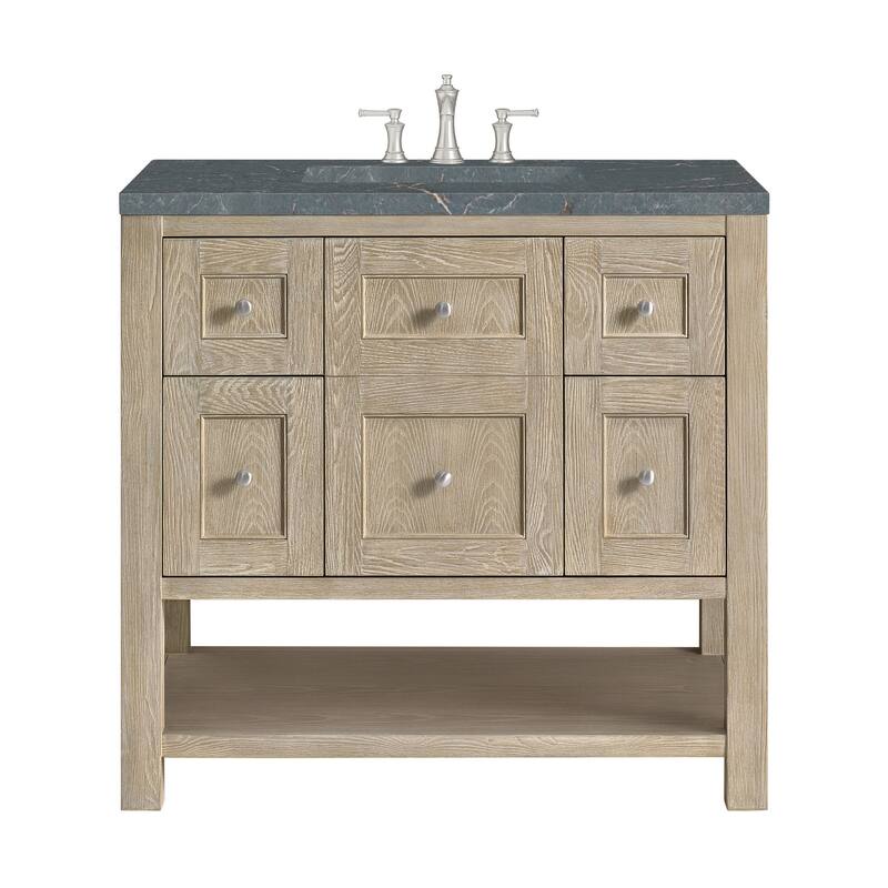 James Martin Vanities 330-V36-3PBL Breckenridge 36" Free Standing - Whitewashed Oak