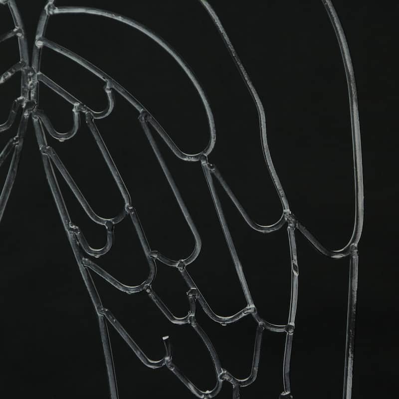 Metal Wire Art Angel Wings Wall Sculpture 25 Inch