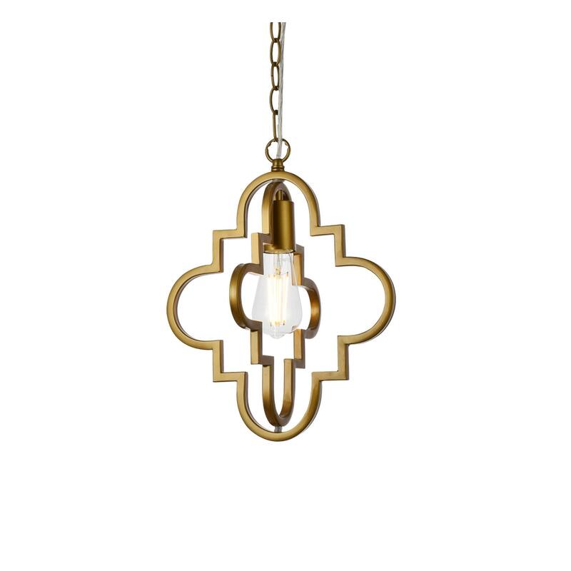 Sage 1 Light Pendant in black - 11 Inch