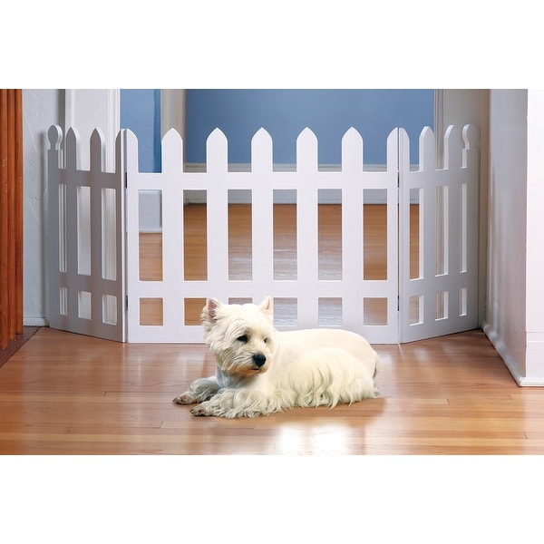 Picket fence pet gate discount