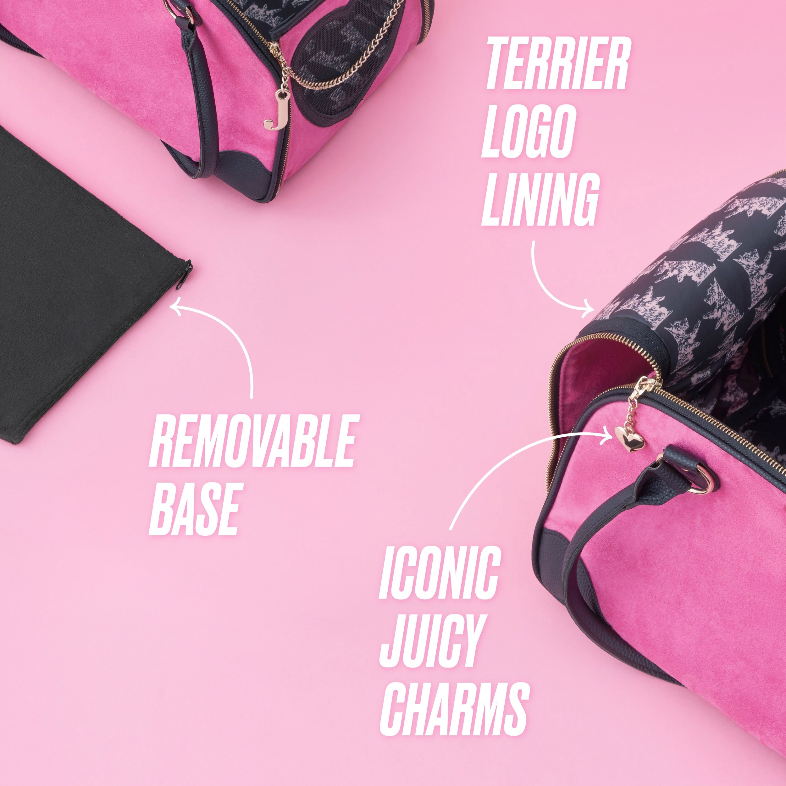 Juicy Couture Give Me Treats Pet Carrier - Stylish Travel