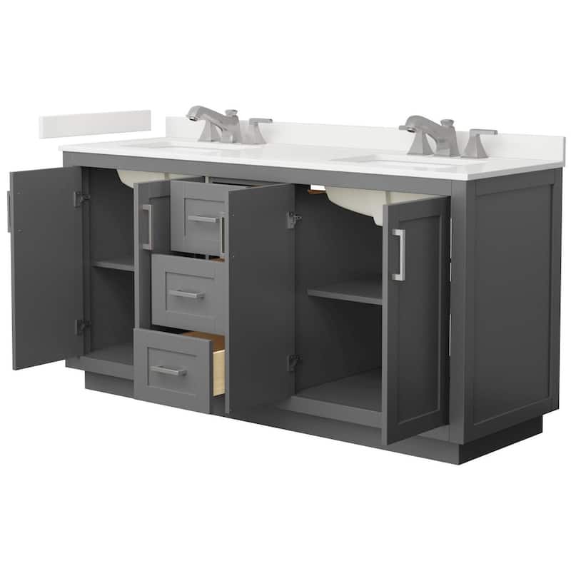 Wyndham Collection WCF292966D-QTZ-US3MXX Miranda 66" Free Standing