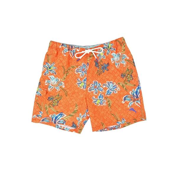 Shop Tommy Bahama Men S Naples Tahitian Etch Hawaiian Print Swim
