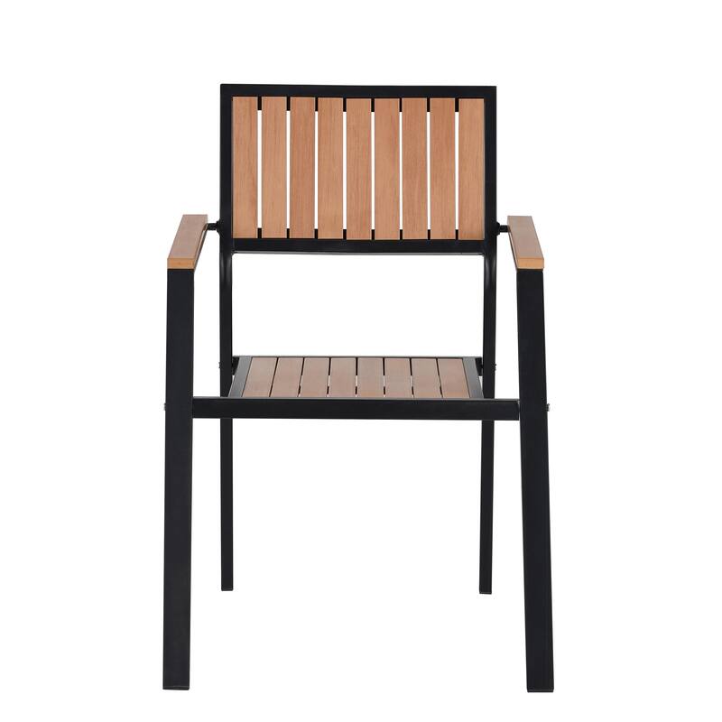 Extends Outdoor Dining Furniture Set, 7 Piece Patio Table and Chair Set, Table That Extends From 62.9" to 82.6", Iron Frame