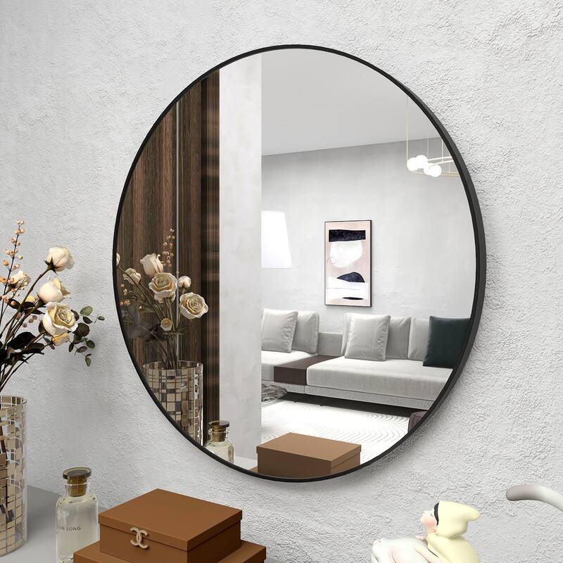 32" Wall Circle Mirror Large Round