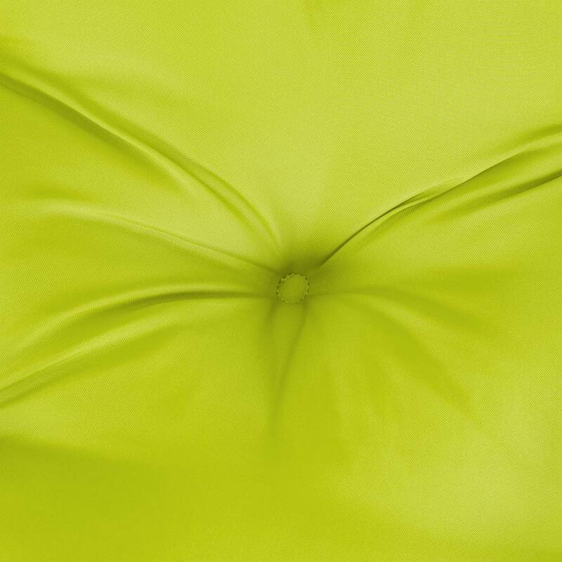 Claire 2pc Outdoor Cushion for Bench, Tufted Green Oxford Fabric