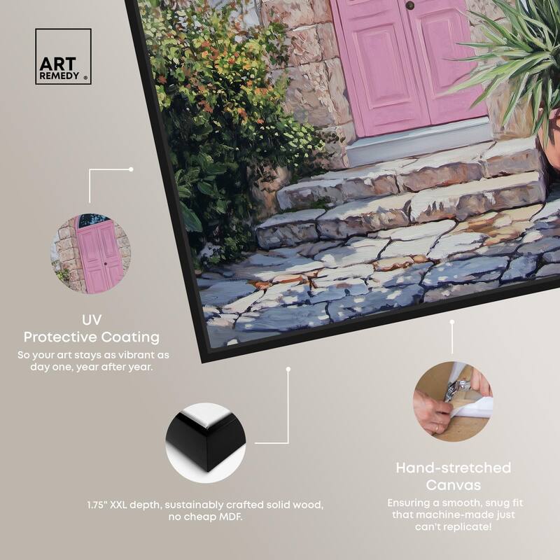Pink Door II Canvas by Art Remedy