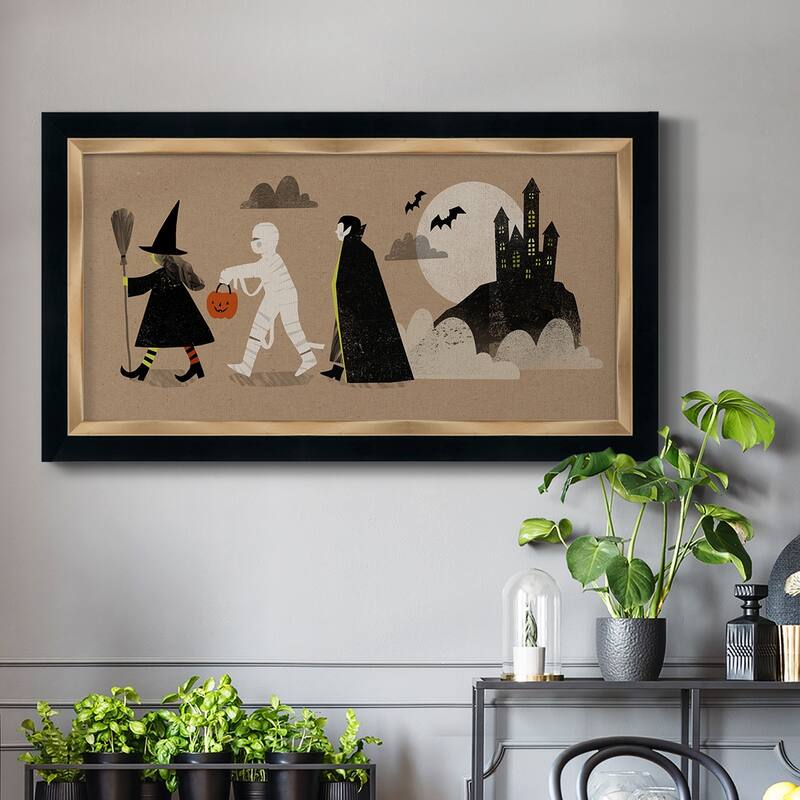 Graphic Halloween Collection D Premium Framed Canvas- Ready to Hang