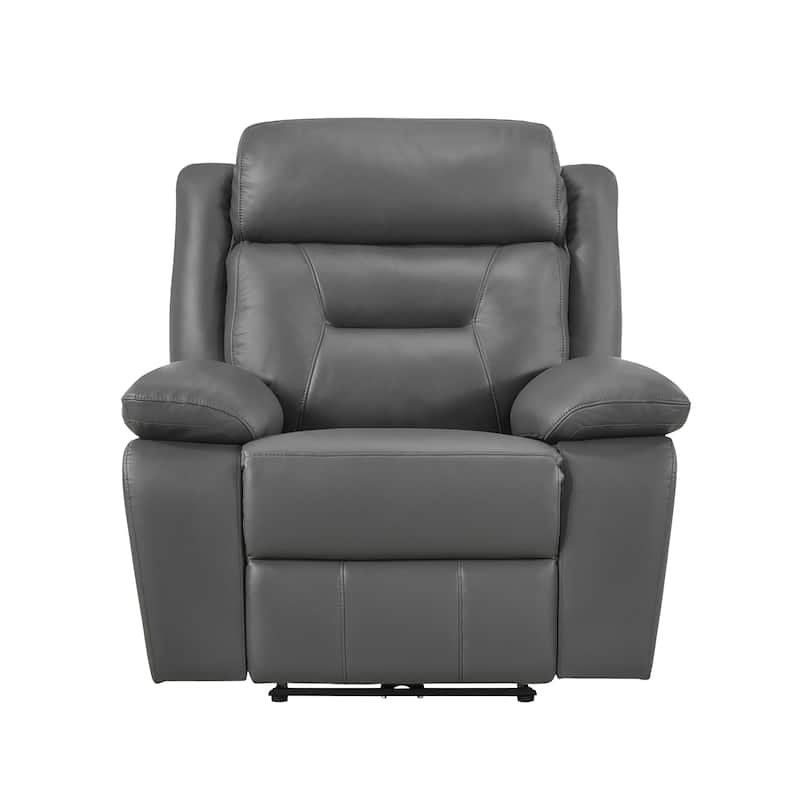 Garrey Leather 3-Piece Power Double Reclining Living Room Sofa Set
