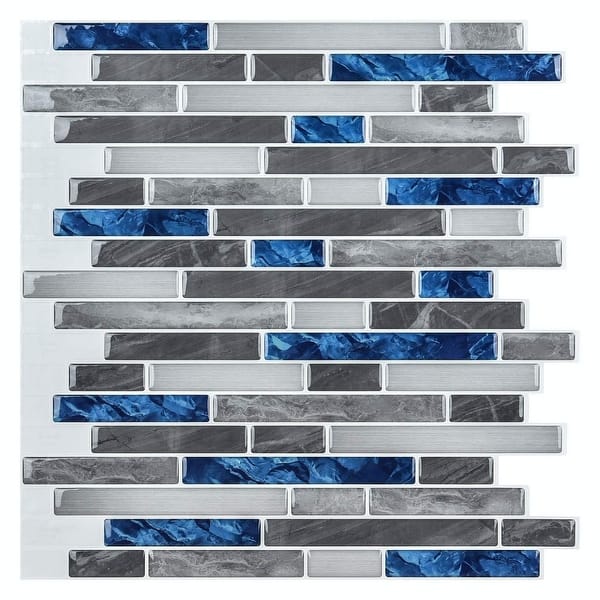 slide 2 of 5, Art3d Peel and Stick Kitchen Backsplash, Self-Adhesive Wall Tile Stone Design, 10 Sheets