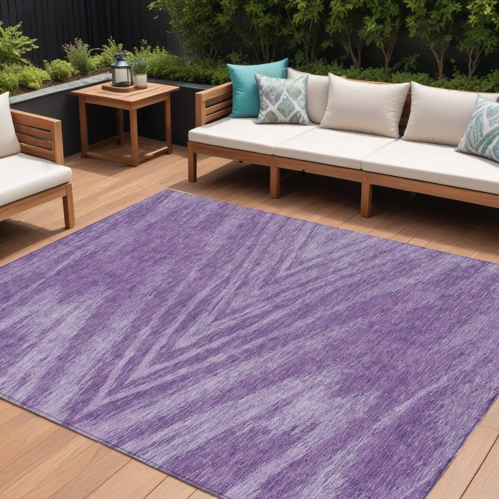 HomeRoots Abstract Transitional Rectangle Outdoor Rug