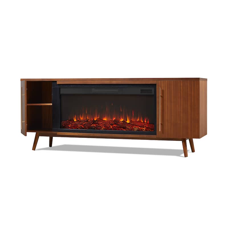 Morris Electric 72" Fireplace TV Stand by Real Flame