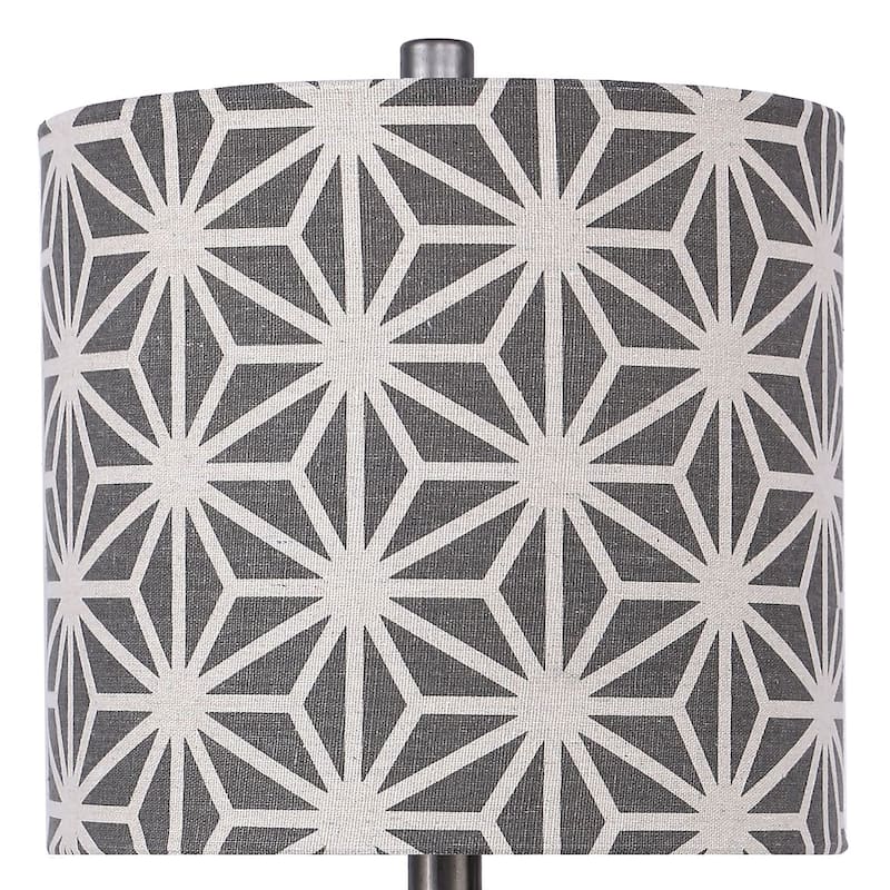 Gemma 23" Metal Hourglass Table Lamp (Set of 2)