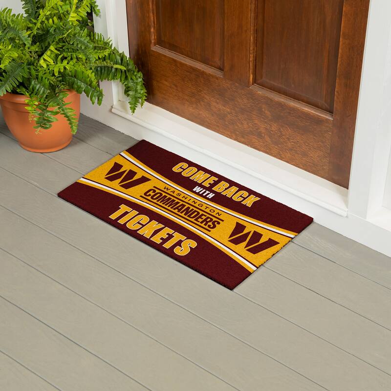 Liberty University 28 in. x 16 in. PVC "Come Back With Tickets" Trapper Door Mat