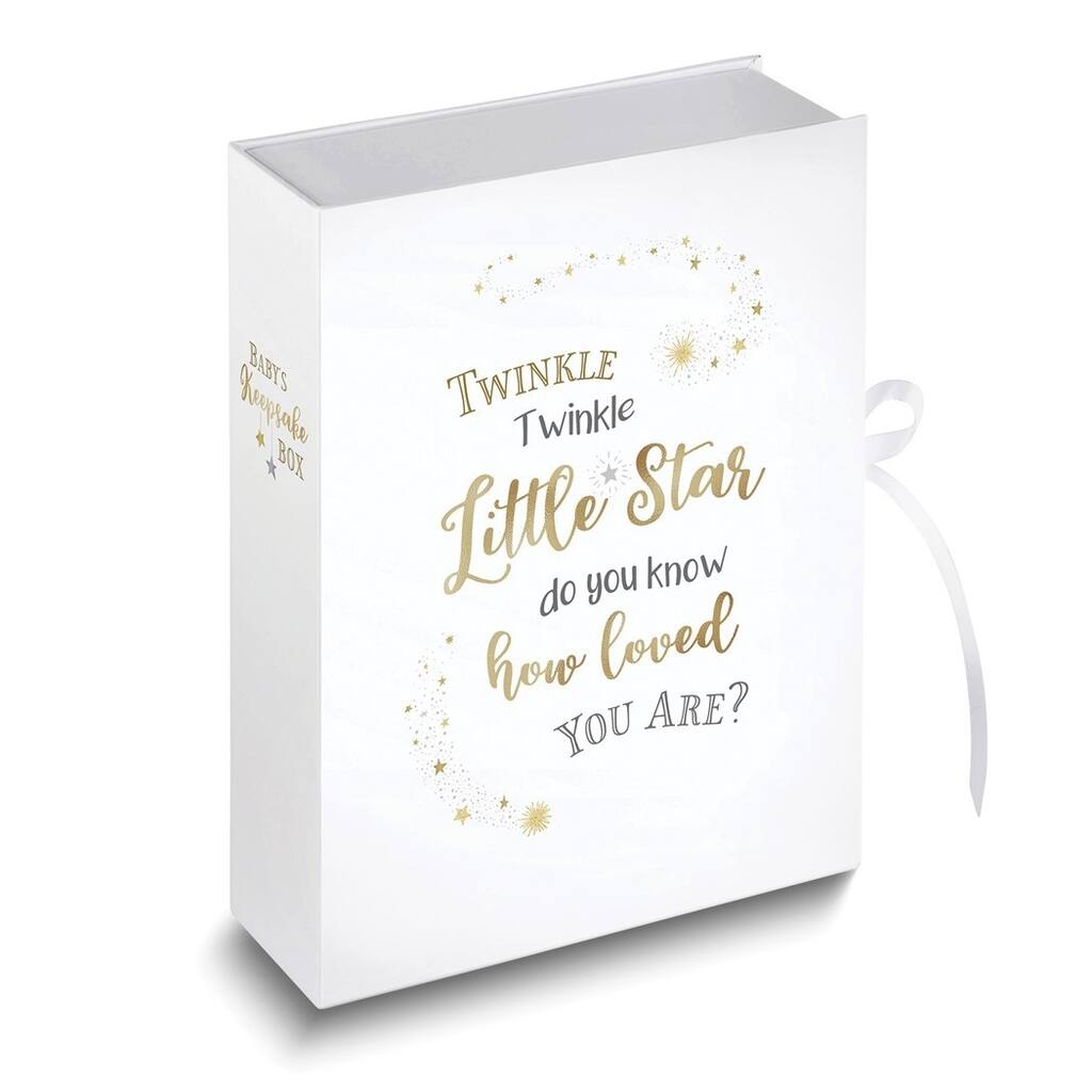Curata Lillian Rose Twinkle Twinkle Little Star. 5-Piece Keepsake Box