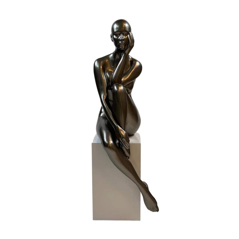 Lady Antoinette Resin Sculpture with Base - N/A