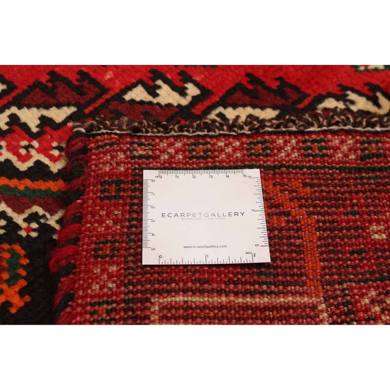 ECARPETGALLERY Hand-knotted Melis Red Wool Rug - 7'1 x 9'9
