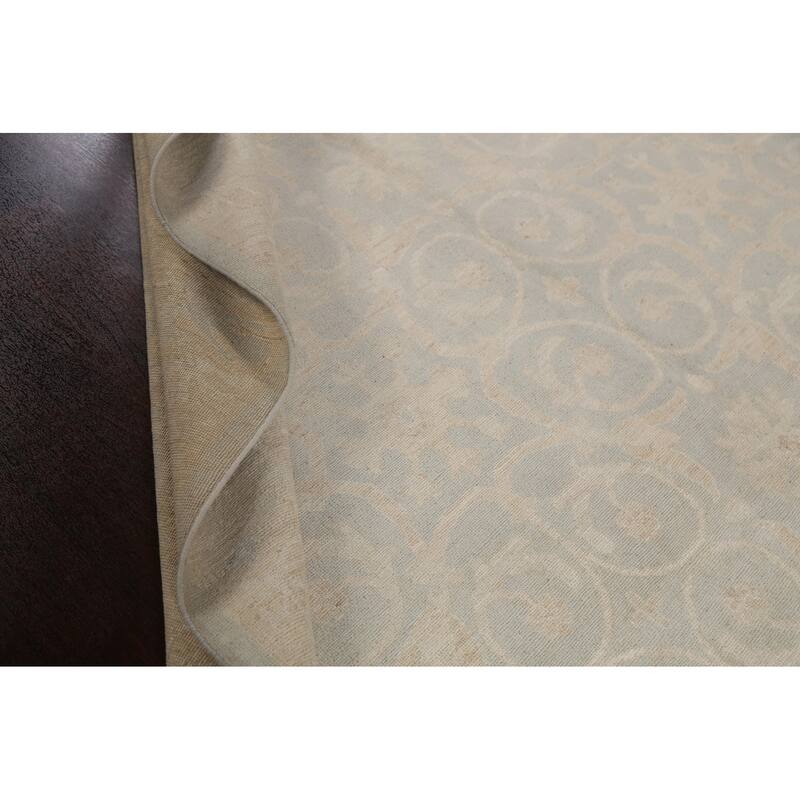 Vegetable Dye Muted Khotan Turkish Oriental Wool Area Rug Hand-knotted - 7'10" x 10'3"