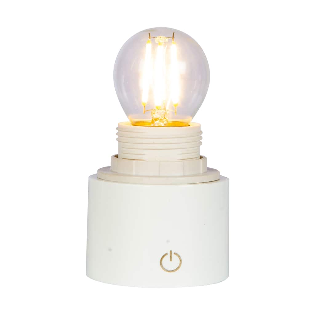 Cordless White Socket Lamp