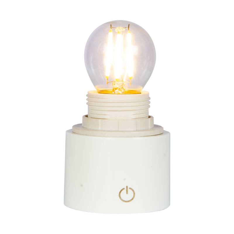 Cordless White Socket Lamp