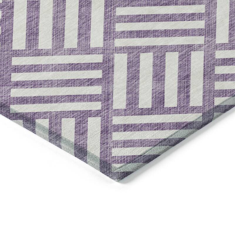 Machine Washable Indoor/ Outdoor Chantille Geo Modern Rug