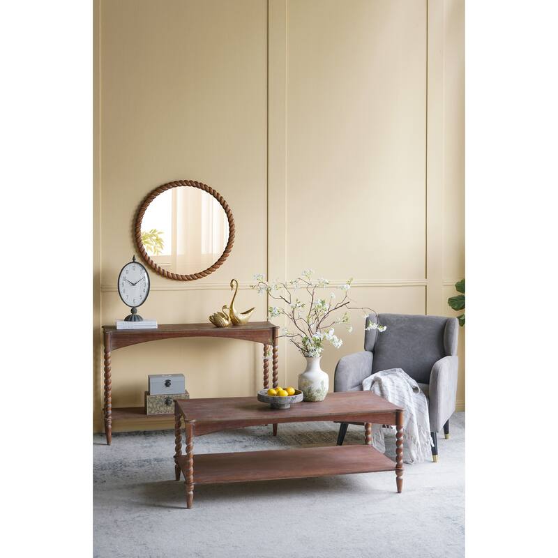 6.9x6.9x10" White Ceramic Vase With Green Floral Motif