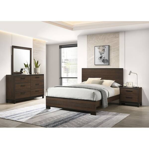 tobacco edmonton Edmonton Panel Platform Rustic Tobacco Bedroom Set - Bed Bath & Beyond