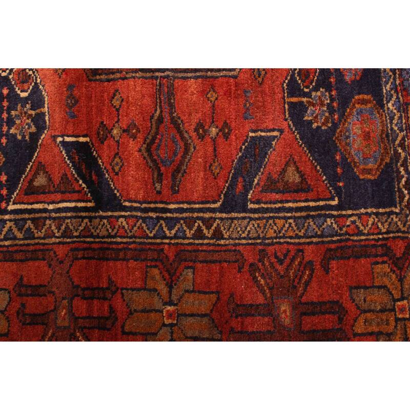 ECARPETGALLERY Hand-knotted Teimani Red Wool Rug - 3'3 x 4'11