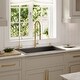 preview thumbnail 82 of 82, Karran Drop-In Quartz 33 in. 1-Hole Single Bowl Kitchen Sink Kit
