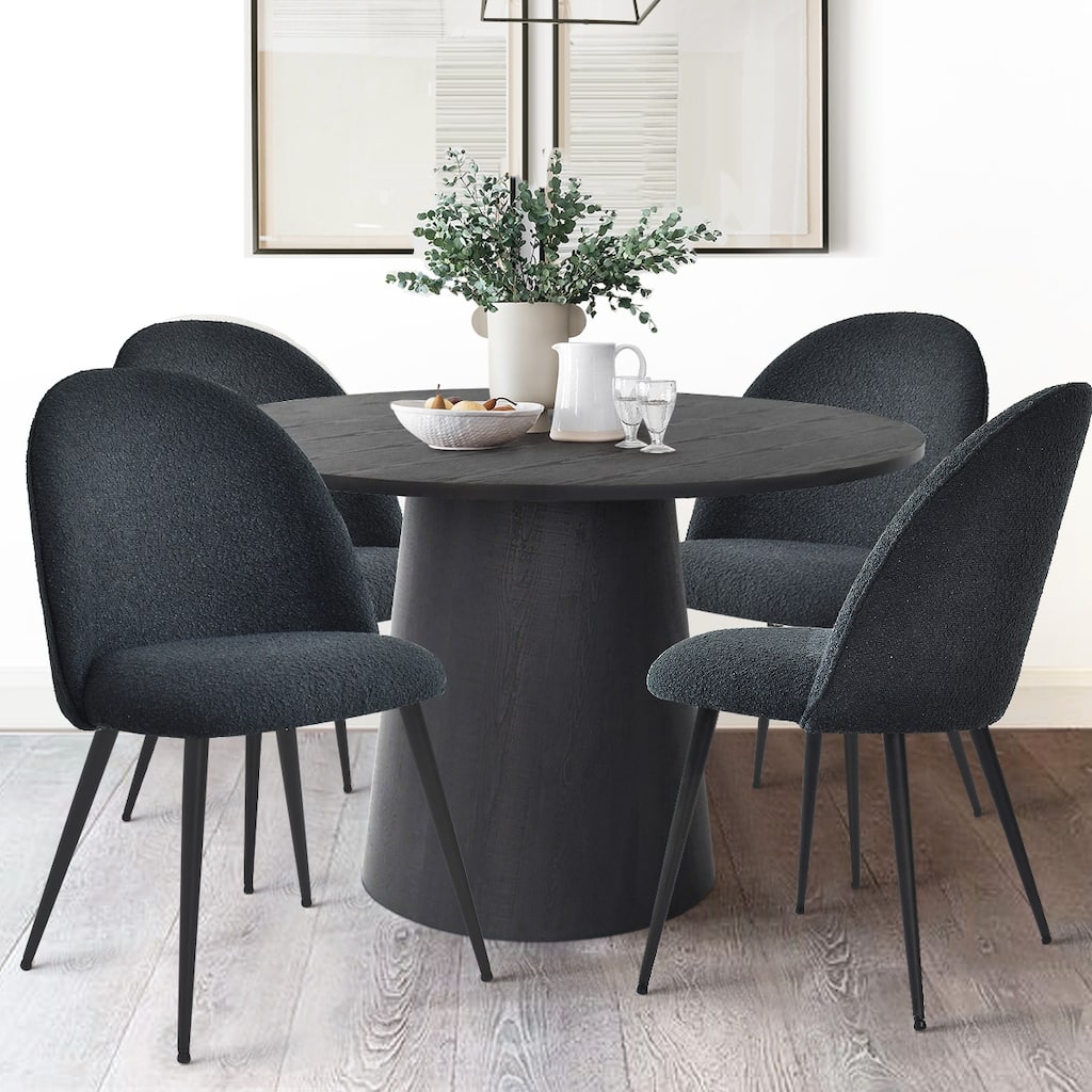 Contemporary Beige Dining Chair (Set of 4)