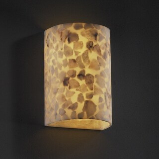 Justice Design Alabaster Rocks 2-light (No Metal) Large Wall Sconce ...