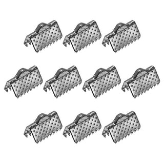 300Pcs Ribbon Crimp Clamp Ends 10mm Cord End Clasp for DIY Craft ...