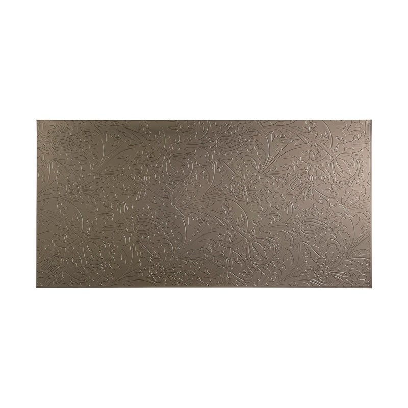 FASÄDE Nettle 4-foot x 8-foot PVC Wall Panel in Argent Bronze - Brown - 4 x 8