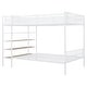preview thumbnail 5 of 26, Roomfitters Twin Over Full Metal Bunk Bed with Sturdy 5-Tier Storage Shelves, Space-Saving Design for Shared or Guest Rooms