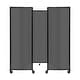 preview thumbnail 48 of 129, Room Divider 360 Folding Portable Partition - Polycarbonate Dark Gray Poly - 6'1" H x 8'6" W