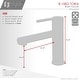 preview thumbnail 4 of 12, STYLISH Stainless Steel Single Handle Single Hole Bathroom Faucet - Faucet Height: 6 3/8" Spout Height: 3 7/8"