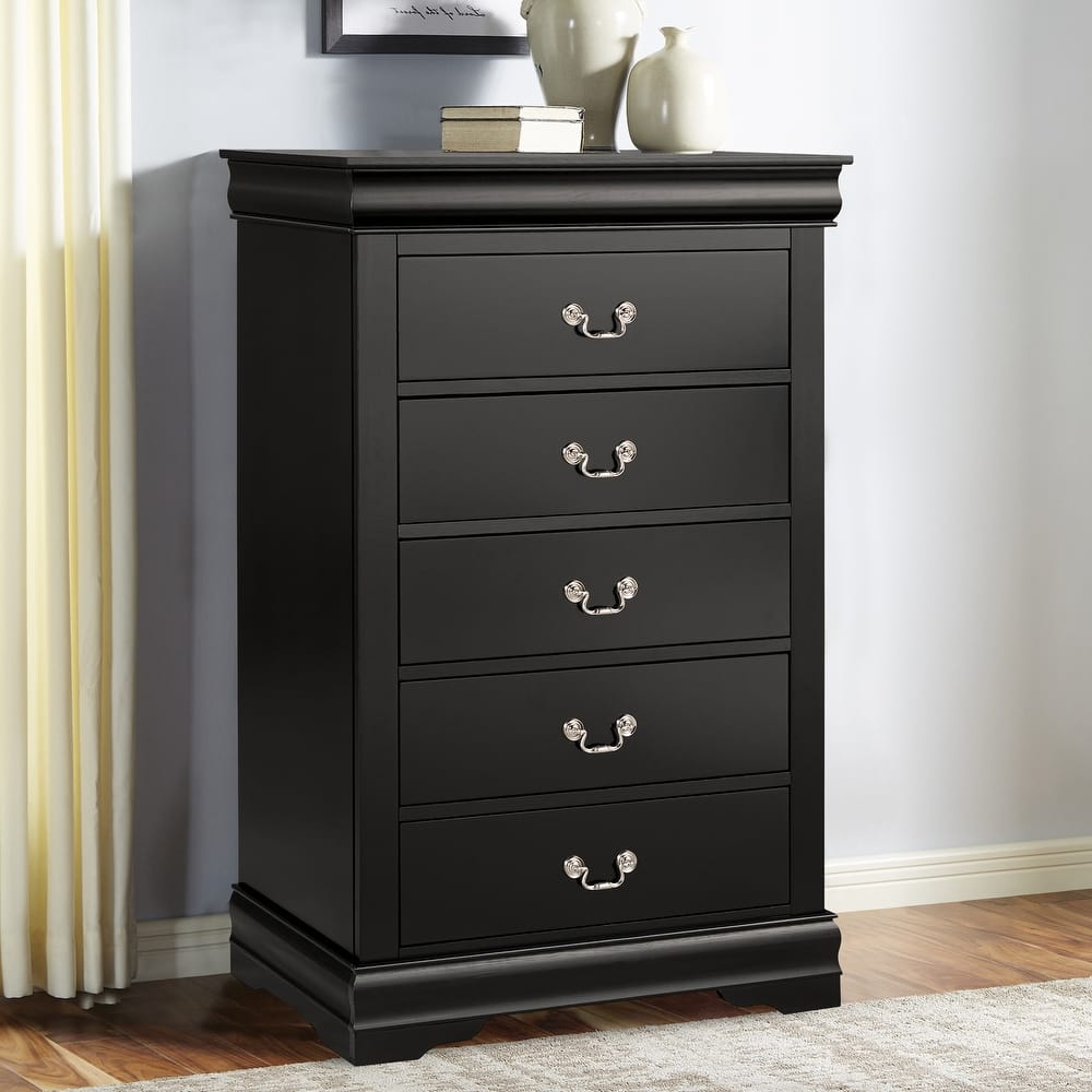 Modern Solid Wood Chest Drawers with 5-Drawer
