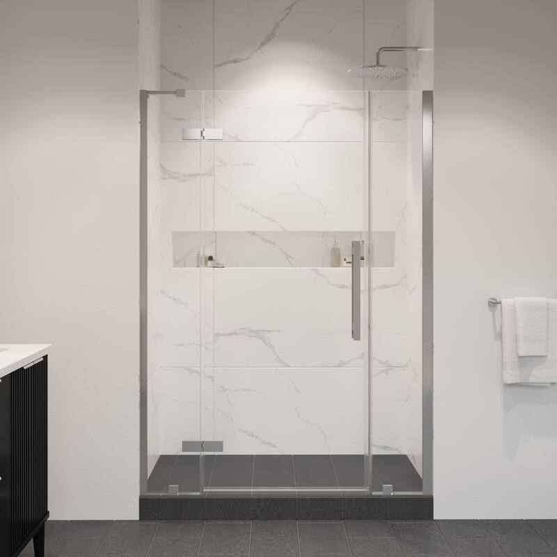 OVE Decors Tampa Alcove Frameless Pivot Hinge Shower Door, 2025