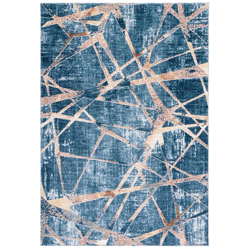 SAFAVIEH Olympia Ermina Abstract Rug - 7'9" x 10'5" - Blue/Navy