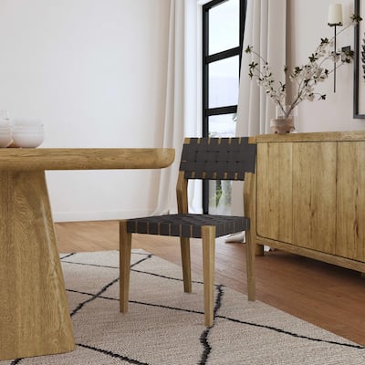 Classic Home Orlando Oak Dining Chair (Set of 2)