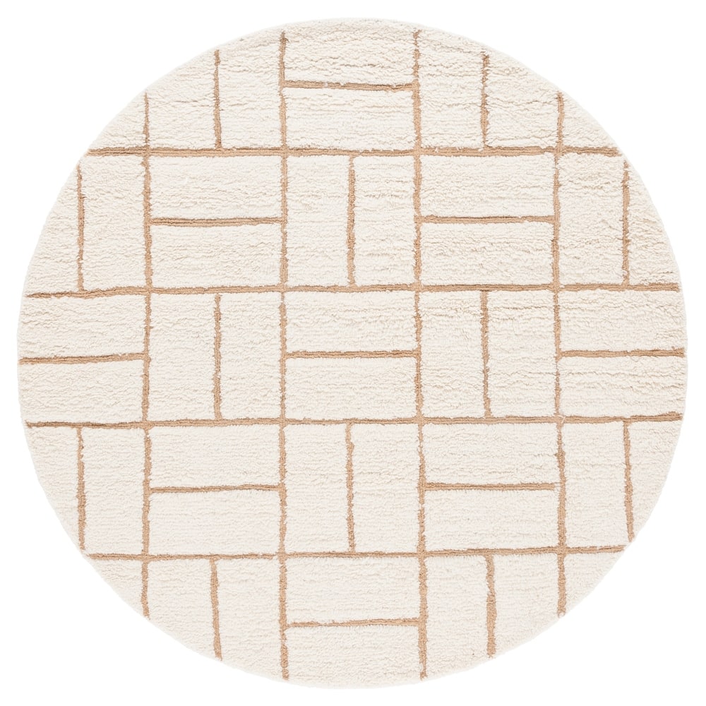 SAFAVIEH Hand-Woven Casablanca Deneen Shag Wool Rug