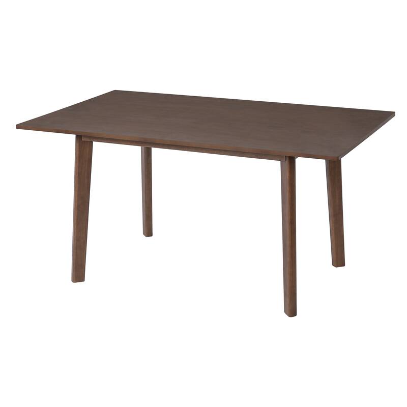 60" Rubber Wood Farmhouse Rectangular Dining Table