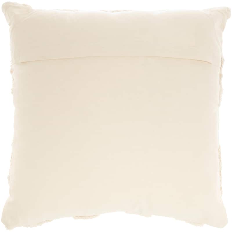 57 Grand by New Concept Washables Textured Geometric Indoor Throw Pillow , ( 18"X18" )