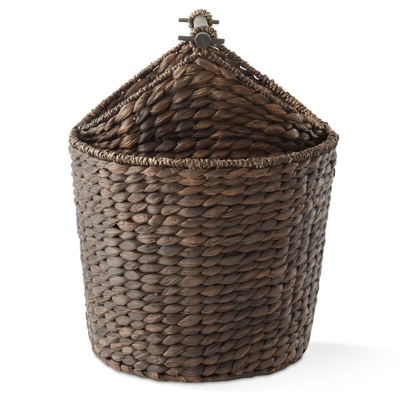 Toilet Paper Roll Holder Magazine Storage Basket Wicker Bathroom