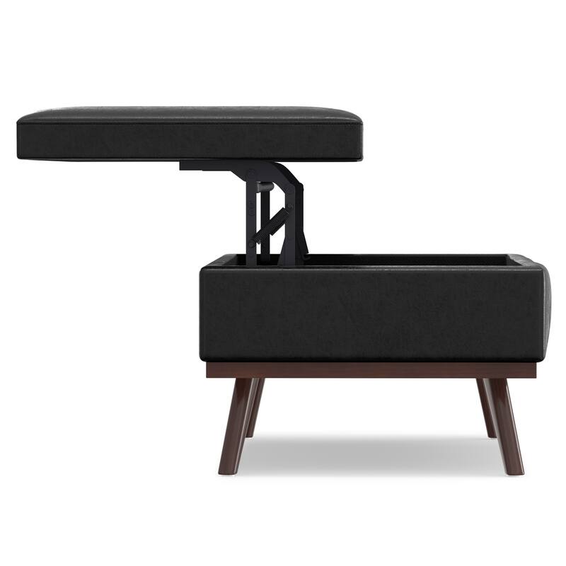 WYNDENHALL Ethan 42 inch Wide Mid Century Modern Rectangle Table Ottoman
