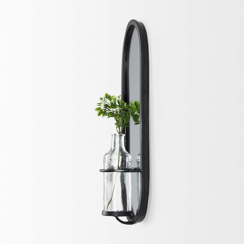 Katherine Wall Mounted Mirror w/ Flower Vase