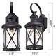 Traditional 1 Light Outdoor Wall Sconce in Matte Black Finish
