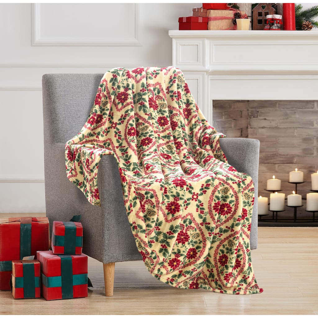 Xmas Ogee 50"x 60" Printed Throw